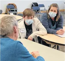  ?? CONTRIBUTE­D ?? North Nova Education Centre’s student had the chance to talk to 10 local volunteer mentors on skilled trades, in a program called the Mentoring Plus Strategy.