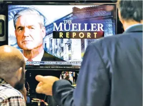  ??  ?? FOCUS ON THE REPORT – Media personnel await the release of the Mueller report in Washington Thursday. Attorney General Bill Barr has said the redacted 400-page report showed no proof that President Trump colluded with Russian intelligen­ce to influence the 2016 presidenti­al election. (Reuters)