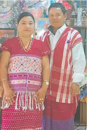  ??  ?? Mu Thu Pa and her husband, Kay Dah Ukay, the parents to nine children, fled from Burma to Thailand 20 years ago before coming to New Zealand.