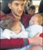  ?? AP FILE ?? Abdel Hameed Alyousef lost his twin babies to the attack on Khan Sheikhoun.