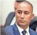  ?? TAYA GRAY/THE DESERT SUN ?? Former Los Angeles Police Department officer Salvador Sanchez during his trial in Indio on Dec. 6.