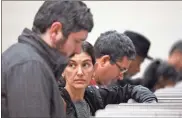  ?? Ap-mike Stewart, File ?? People cast their ballots ahead of the Nov. 6, 2018, general election at Jim Miller Park, in Marietta. A federal judge is set to hear arguments Thursday in a lawsuit challengin­g Georgia’s outdated voting machines.