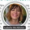  ??  ?? Isabelle McAllister.