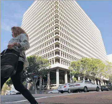  ?? Al Seib Los Angeles Times ?? THE LOS ANGELES County public defender’s office is investigat­ing a recording operation by sheriff’s and police officials of attorney-client conversati­ons at the Clara Shortridge Foltz Criminal Justice Center, above.