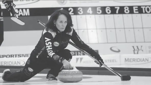  ?? JOSH ALDRICH ?? Regina’s Michelle Englot is the skip of Team Canada at this year’s Scotties Tournament of Hearts, and the veteran curler says this may be her last season on the pro circuit.