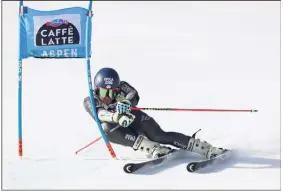  ?? (Photo EPA/MaxPPP) ?? Mathieu Faivre termine en trombe. Troisième hier à Aspen, l’Isolien finit e du classement final de géant derrière Marcel Hirscher.