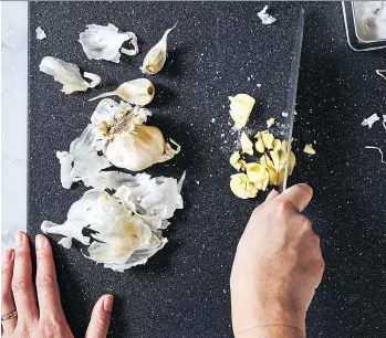  ?? PHOTOS: STACY ZARIN GOLDBERG/THE WASHINGTON POST ?? The general rule of thumb when it comes to cooking with garlic is that the more you break down the small but mighty ingredient, the stronger its flavour becomes.