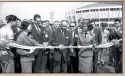  ?? PHOTO COURTESY OF ACADEMIA HISTORICA ?? Former Taiwan provincial governor Huang Chieh performs the ribbon cutting at the inaugurati­on ceremony of the McArthur Thruway on May 2, 1964. To his left is US ambassador Ralph Clough.