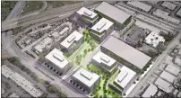  ?? GOOGLE MAPS ?? North San Jose office campus totaling 2million square feet at 550East Brokaw Road, concept.