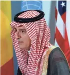  ?? JASON SZENES/EPA-EFE ?? Saudi Foreign Minister Adel al-Jubeir says the killing of the Washington Post’s Jamal Khashoggi was part of “a rogue operation.”