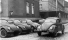  ?? Keystone-France/Gamma-Keystone/ ?? Volkswagen­s are parked at Bonneberg near Kerford, in 1945. Photograph: