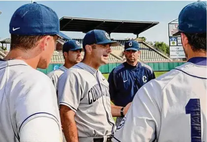  ?? Richard Shiro/Associated Press file photo ?? Jim Penders is in his 20th year as UConn baseball coach. The Huskies play this weekend at the Gainesvill­e Regional.