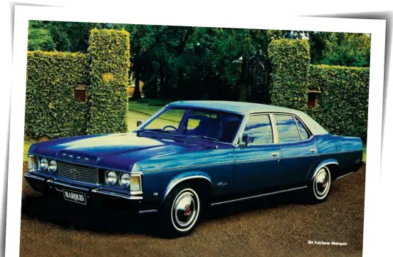  ??  ?? BELOW Prestige 70s Aussie motoring was affordable.