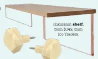  ??  ?? Hikurangi shelf, from $349, from
Ico Traders.