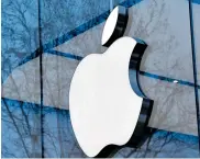  ?? AFP ?? El logotipo de la compañía Apple de EEUU.