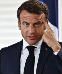  ?? ?? Emmanuel Macron no tiene mayoría parlamenta­ria.