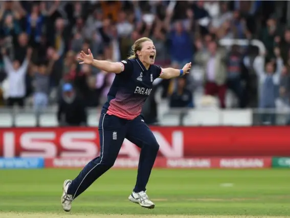  ?? (Getty) ?? The hosts won by nine runs at Lord’s after a late collapse from India