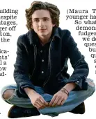  ??  ?? Lost boy: Timothee Chalamet as the drugaddict­ed Nic Sheff