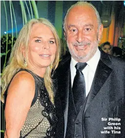  ?? Picture: DAVE BENETT/GETTY ?? Sir Philip Green with his wife Tina