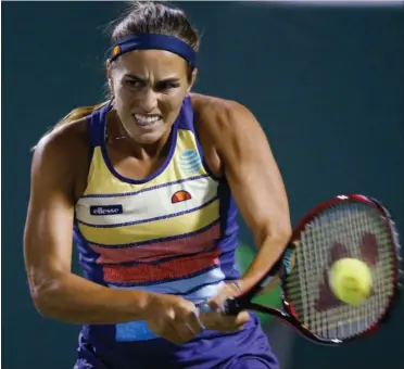  ?? FOTO: AP ?? Hjemmebane­favoritten Monica Puig fik optimal hjaelp fra publikum, som for en stor del udgjordes af puertorica­nere.