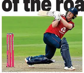  ?? GETTY IMAGES ?? In full flow: Eoin Morgan scoring big runs for England