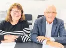  ?? ?? Northpower Electric Power Trust Deputy Chair Sheena McKenzie and Chairman Erc Angelo have announced the community trust ownership model of power company Northpower will stay the same for at least the next five years.
