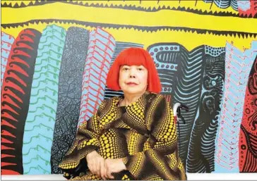  ?? WASHINGTON POST ANNA FIFIELD/ THE ?? Avant-garde Japanese artist Yayoi Kusama with recent works at her new museum in Tokyo.