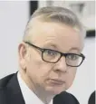  ??  ?? 0 Michael Gove said he had ‘tested’ his eyes by driving