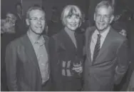  ??  ?? Tom Boasberg, superinten­dent of the Denver Public Schools, with the DSF’s interim chief executive, Cathey Finlon and her husband, Dick.