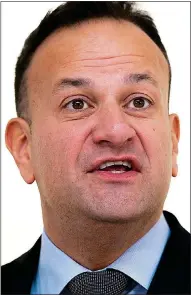  ?? ?? heaTed woRdS: Incoming Taoiseach Leo Varadkar