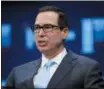  ??  ?? Treasury Secretary Steven Mnuchin