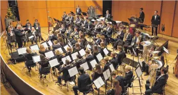  ?? FOTO: DAGMAR HUB ?? Das Orchester hat seine Zuhörer gut unterhalte­n.