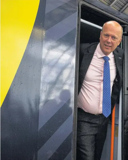  ??  ?? > Transport Secretary Chris Grayling has been accused by the Transport Select Committee of refusing to hand over