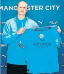  ?? MANCITY.COM ?? Erling Håland, de 21 anys