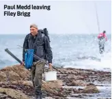  ??  ?? Paul Medd leaving Filey Brigg