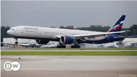  ?? ?? Aterrizaje de un Boeing 777 de la compañía aérea estatal Aeroflot en Moscú.