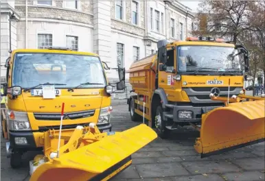  ??  ?? KCC gritters ready for winter