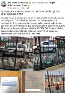  ?? CAPTURA DE PANTALLA. ?? El post de Facebook, con el que Ana Belén Romero dio a conocer su singular historia.