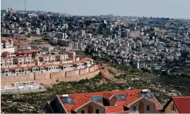  ?? Coex/AFP/Getty Images ?? The Israeli settlement of Efrat situated on the southern outskirts of the occupied West Bank city of Bethlehem (background) was founded by Americans. Photograph: Thomas