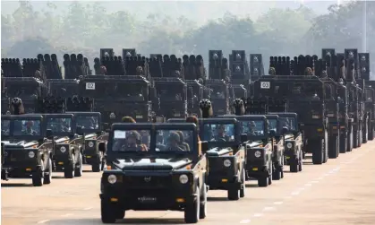  ?? Photograph: Aung Shine Oo/AP ?? Myanmar's military-controlled government has been gripped by chaos since seizing power from an elected government in a 2021 coup.