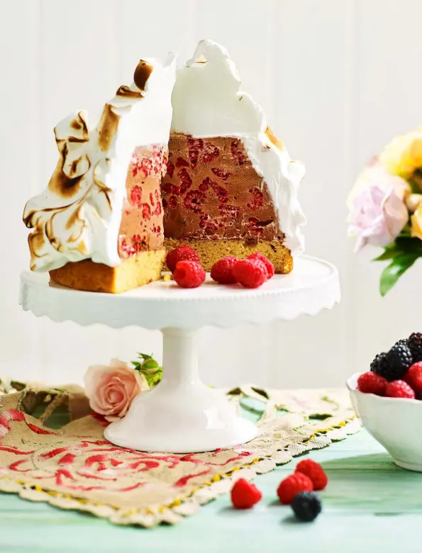Chocolate and raspberry bombe Alaska - PressReader