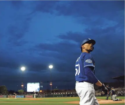  ?? JOE CAMPOREALE/USA TODAY SPORTS ?? Mookie Betts, MLB and baseball fans must wait on deck longer for this year’s opening day.