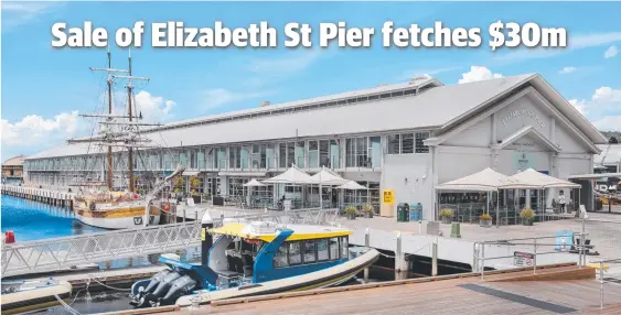  ??  ?? KEEN INTEREST: Elizabeth St Pier has been sold by the Government to a private interstate investor.