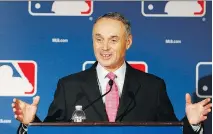  ?? R O S S D. F R A N K L I N / T H E A S S O C I AT E D P R E S S F I L E S ?? Baseball commission­er Rob Manfred said MLB is not looking in the short term to increase the league to 32 teams, despite strong interest in Montreal.