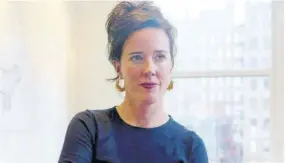  ??  ?? American fashion designer and entreprene­ur Kate Spade (Katherine Noel Valentine Brosnahan Spade) was born on this day in history 1962. She died on June 5, 2018.
