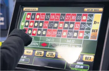  ??  ?? ADDICTION: Letter writer Robert Brown has issued a warning about the heartache that can be caused by an addiction to gambling.