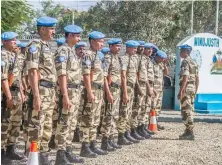  ?? ARCHIVO ?? Los oficiales de policía de Minujusth reemplazar­on a las tropas de Minustah en octubre de 2017.