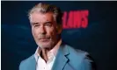  ?? Photograph: Chris Pizzello/Invision/AP ?? Pierce Brosnan has been in hot water plenty of times playing James Bond, although not while seen here at a movie screening on 26 June 2023 in Los Angeles.
