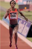  ?? AP ?? Genzebe Dibaba l’8 luglio a Barcellona aveva vinto 3’54”11