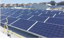  ??  ?? St. Dominic is one of several OCSB schools equipped with rooftop solar panels.